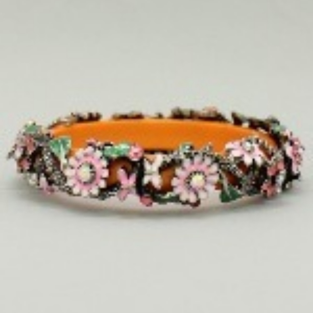 Floral Encrusted Bangle